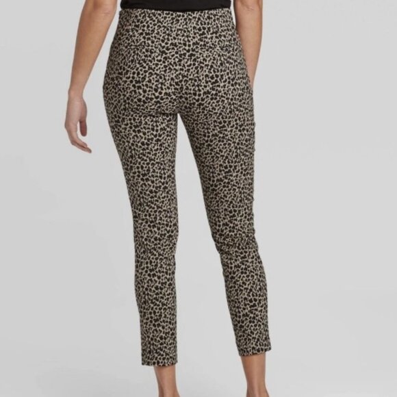 A New Day Animal Print Size Zip Ankle Pants, Size 4 - Picture 2 of 7